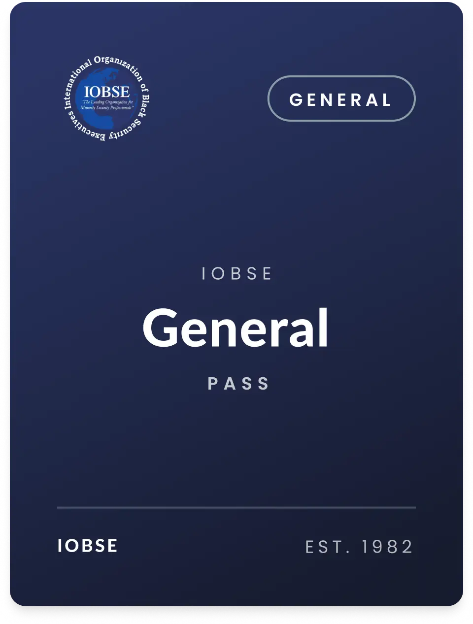 IOBSE General Pass